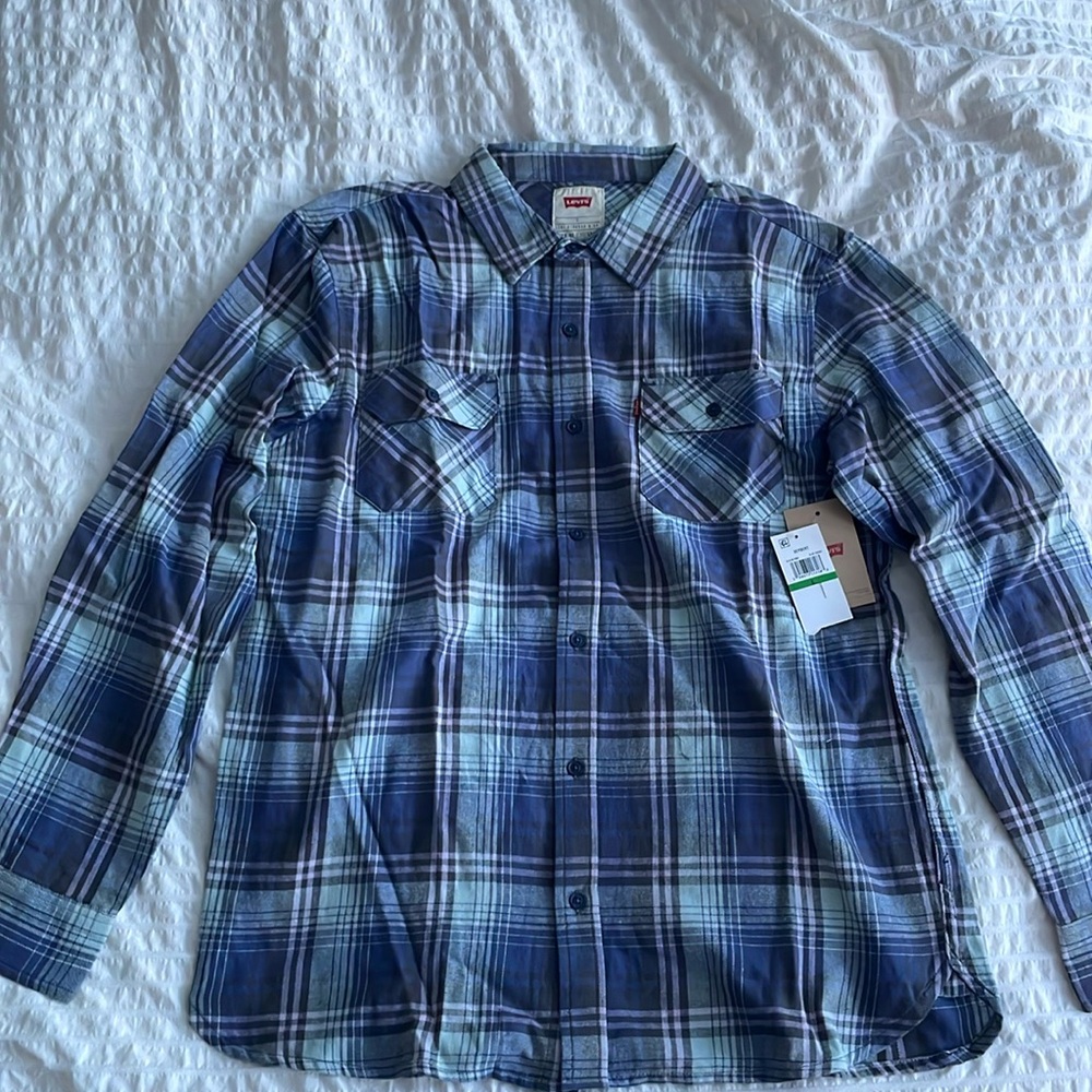 Levi’s Long Sleeve Plaid Flannel Shirt
